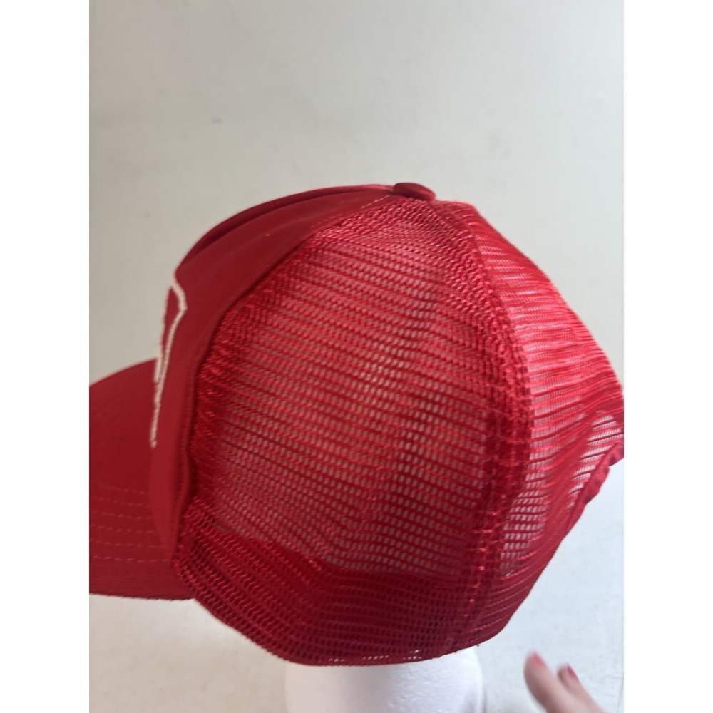 KING EDWARD CIGARS Mesh SnapBack‎ Trucker Hat Red Patch Vtg - Picture 4 of 7